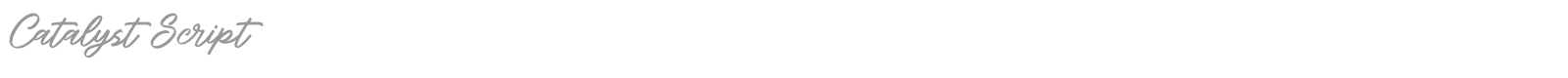 Catalyst Script font preview